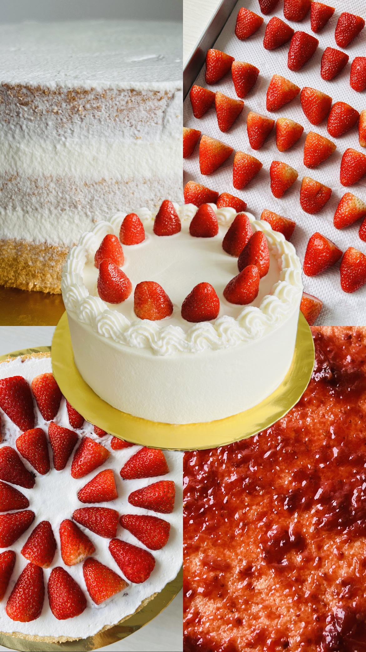 STRAWBERRY MASCARPONE VANILLA CAKE (Seasonal)